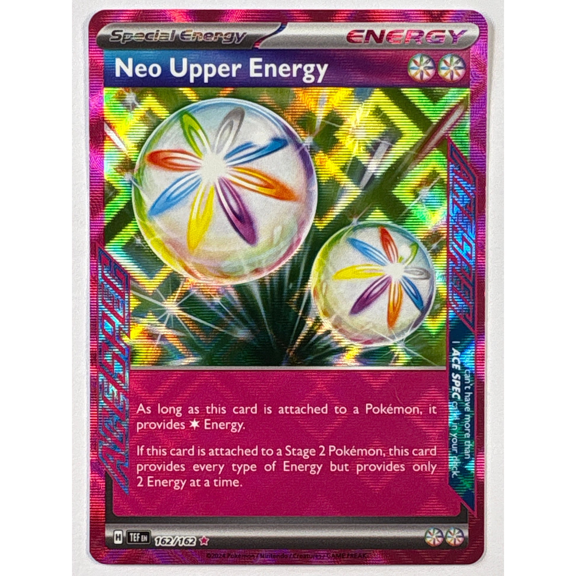 Neo Upper Energy Holo ACE-SPEC Rare 162/162 | Local Legends Cards & Collectibles