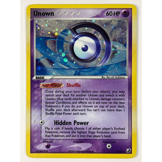 Unown Holo Rare D/28