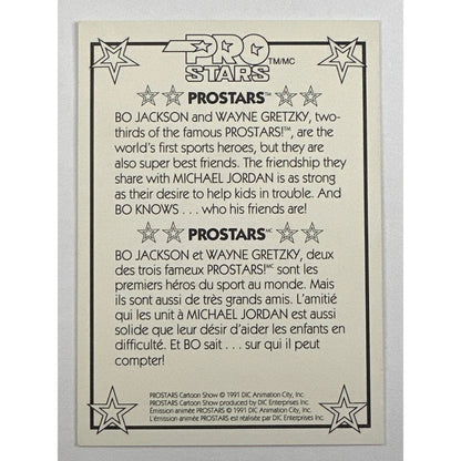 1991 Pro Stars Cereal Bo Jackson / Wayne Gretzky SP