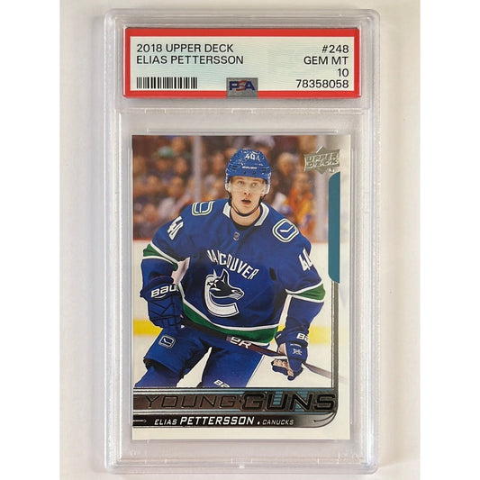 2018-19 Series 1 Elias Pettersson Young Guns PSA 10 GEM MINT