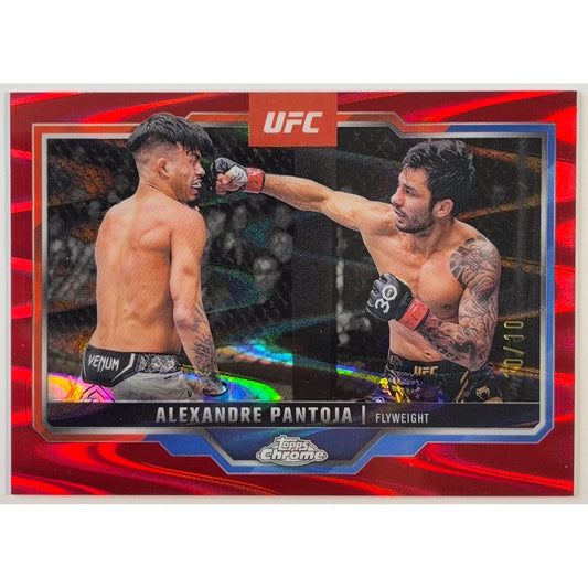 2025 Topps Chrome Alexandre Pantoja Ruby Refractor 10/10