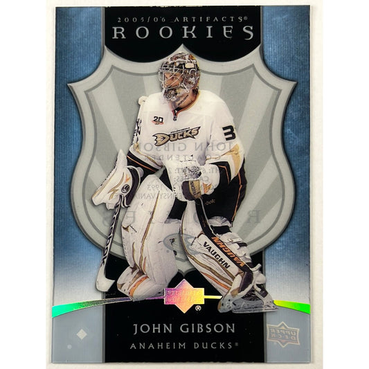 2022-23 Artifacts John Gibson 2005-06 Acetate Rookies SP