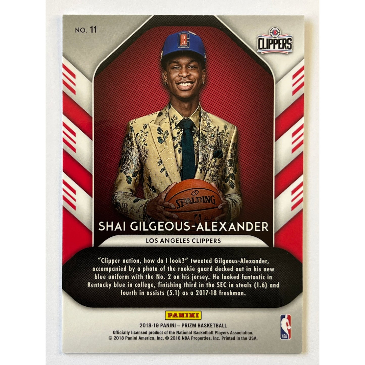 2018-19 Prizm Shai Gilgeous-Alexander Luck Of The Lottery RC | Local Legends Cards & Collectibles