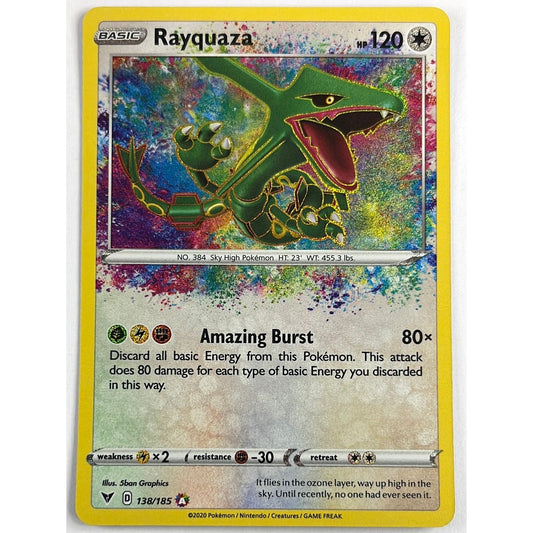 Rayquaza Holo Amazing Rare 138/185