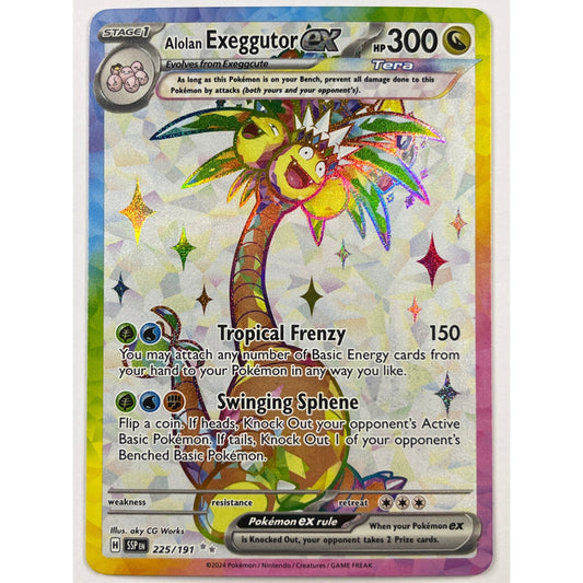 Alolan Exeggutor EX Holo Ultra Rare 225/191