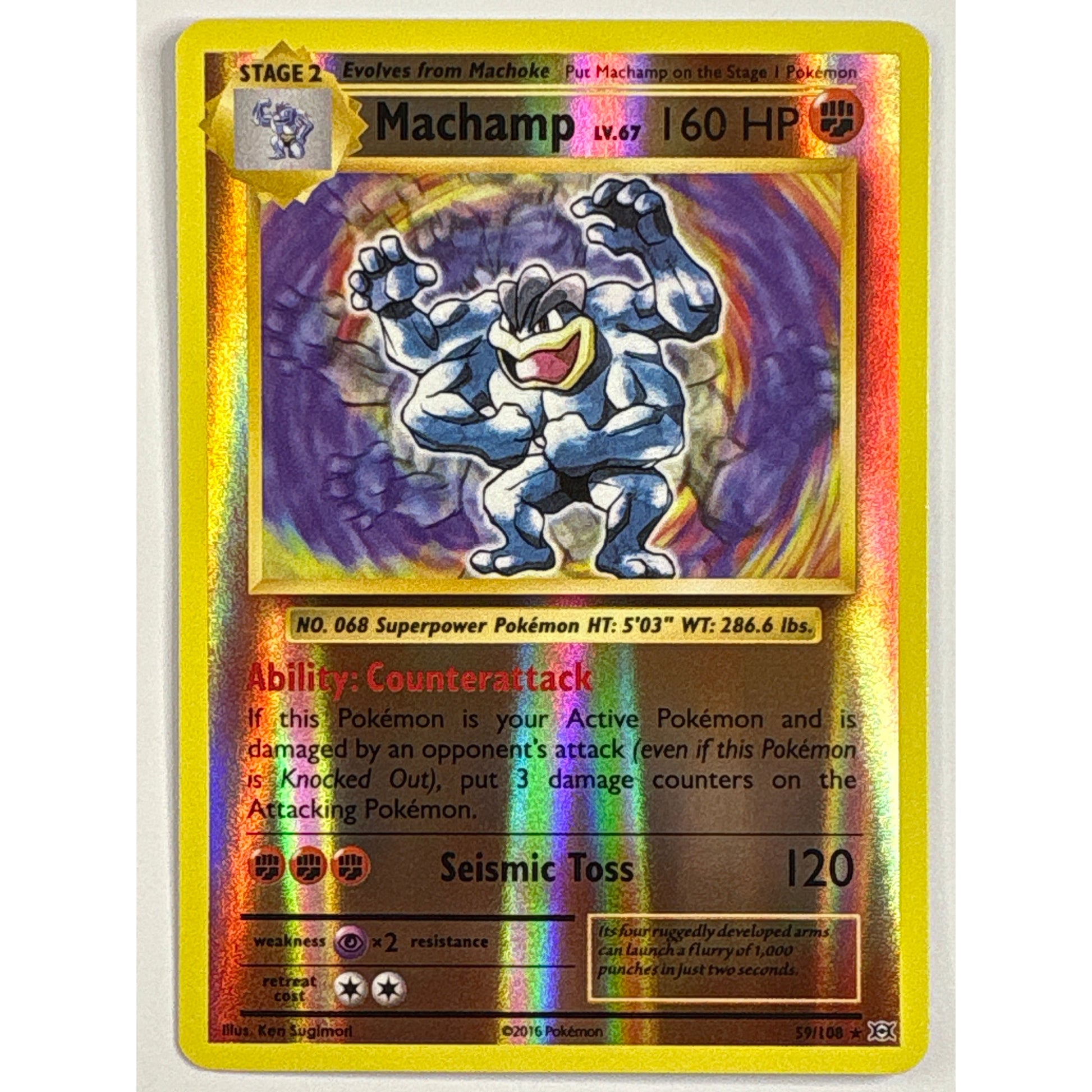 Machamp Reverse Holo Rare 59/108 | Local Legends Cards & Collectibles