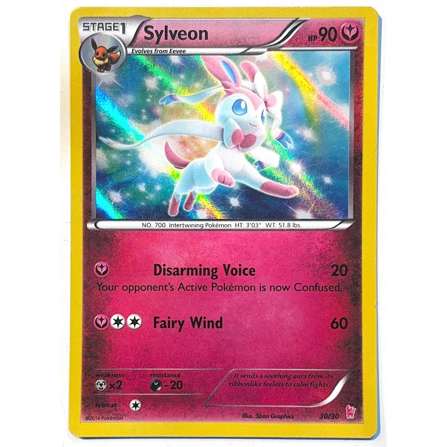 Sylveon Holo XY Trainer Kit 30/30