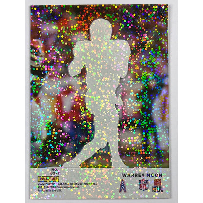 2022 Clearly Donruss 2002 Throwback Warren Moon Clear Cut Speckle Refractor 1/5