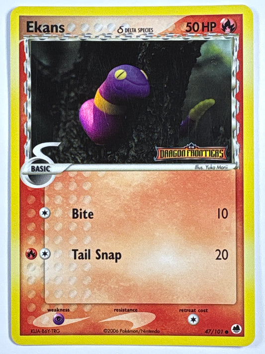*Stamped Ekans Reverse Holo Common 47/101