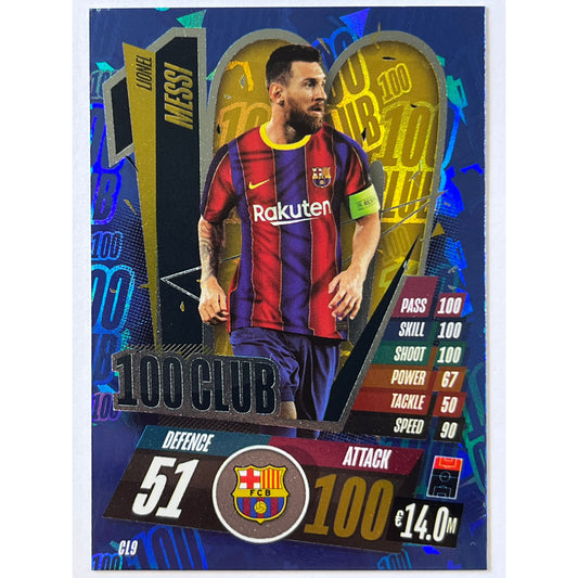 2020-21 Match Attax Lionel Messi 100 Club