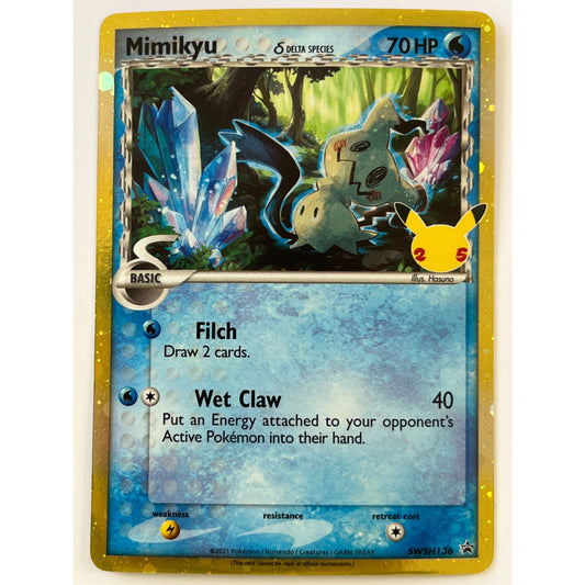 Celebrations Mimikyu Holo Black Star Promo SWSH136