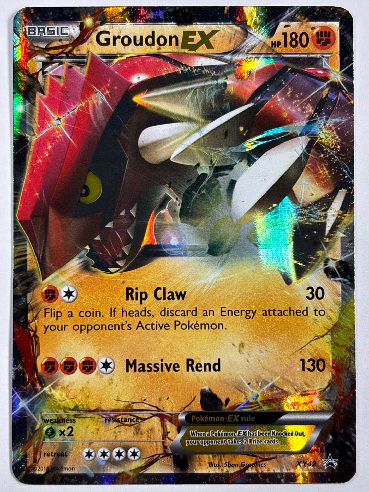 Groudon EX Holo Black Star Promo XY42 | Local Legends Cards & Collectibles