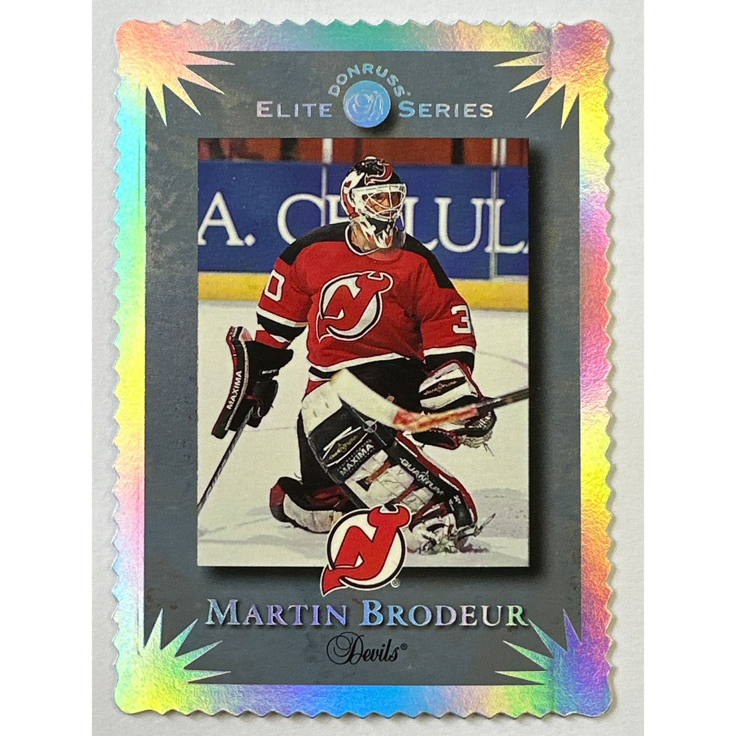 1994 Donruss Elite Series Martin Brodeur Die Cut Silver Holo /10,000