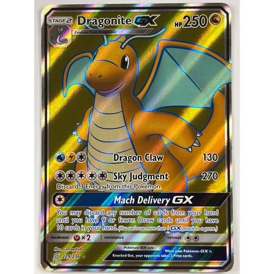 Dragonite GX Holo Ultra Rare 229/236
