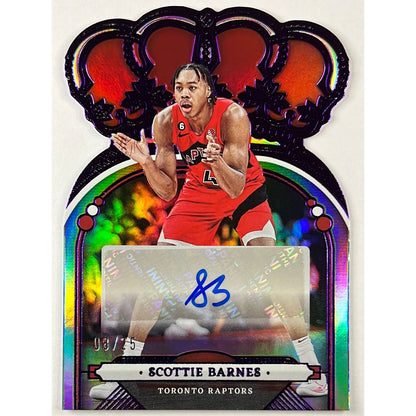 2022-23 Crown Royale Scottie Barnes Holo Amethyst Die Cut Auto /25 | Local Legends Cards & Collectibles