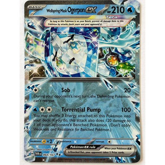 Wellspring Mask Ogerpon EX Double Rare 064/167