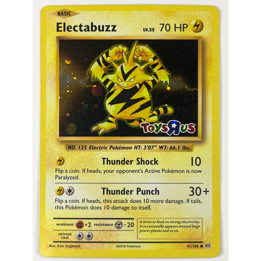 *STAMPED Electabuzz Holo Rare ToysRUs promo 41/108