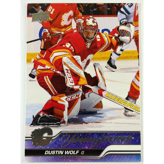 2023-24 Upper Deck Series 1 Dustin Wolf Young Guns