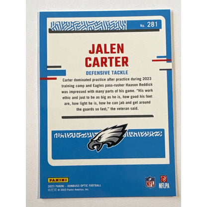 2023 Donruss Optic Jalen Carter Rated Rookie