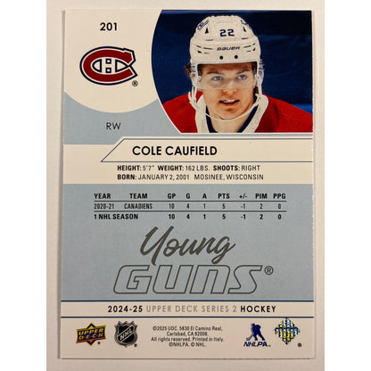 2024-25 Series 2 Cole Caufield Young Guns Renewed
