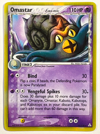 Omastar Reverse Holo Rare 13/110 | Local Legends Cards & Collectibles