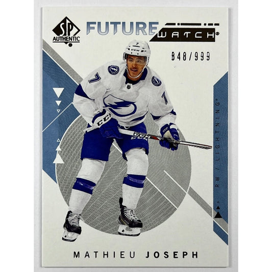 2018-19 SP Authentic Mathieu Joseph Future Watch /999