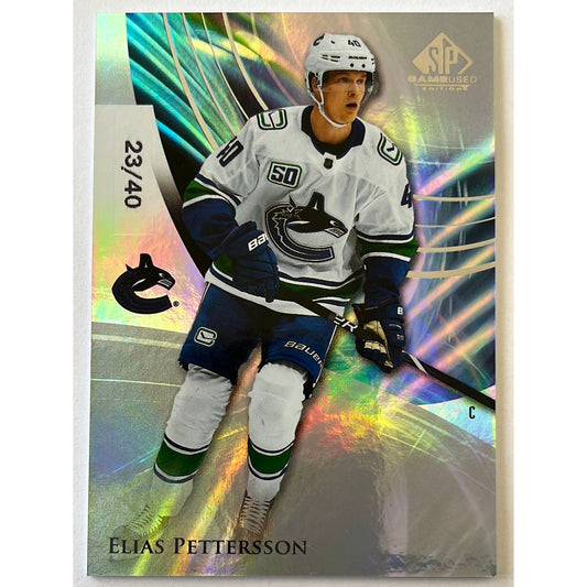 2020-21 SP Game Used Elias Pettersson 23/40