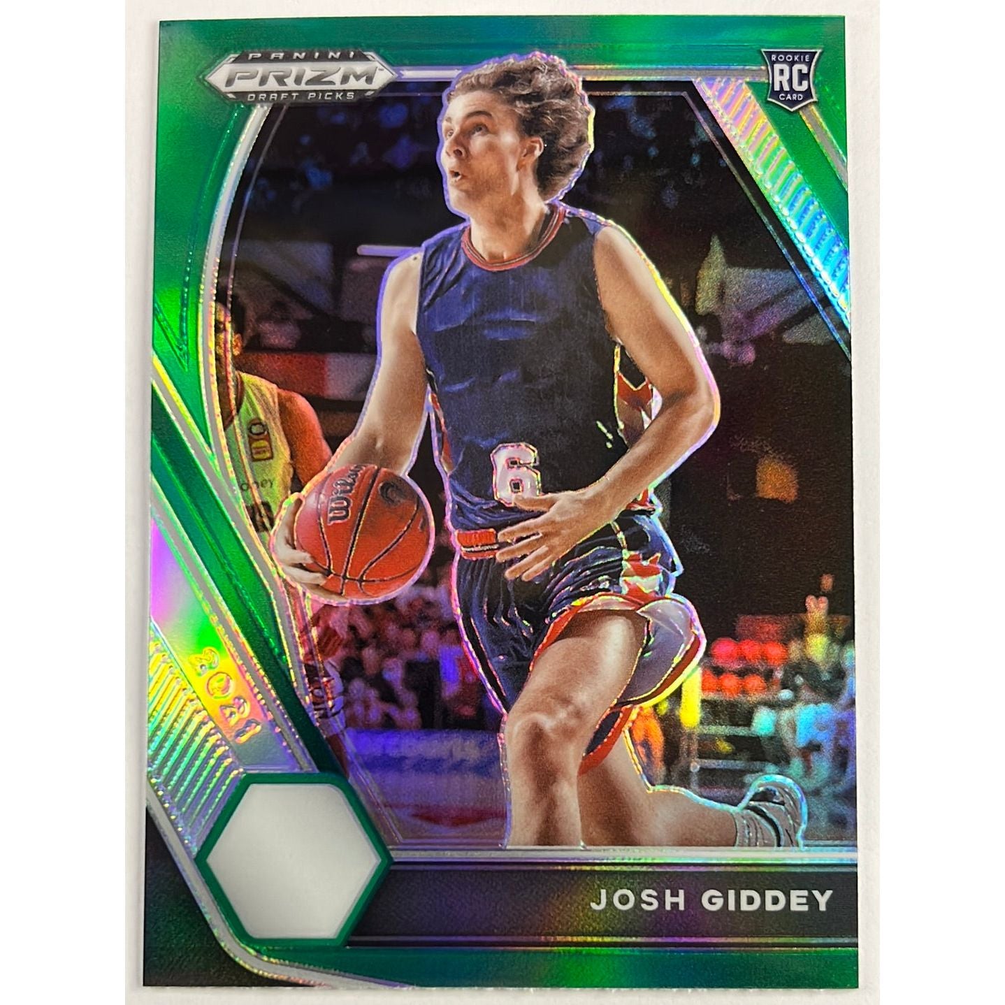 2021 Prizm DP Josh Giddey Green Holo Prizm RC