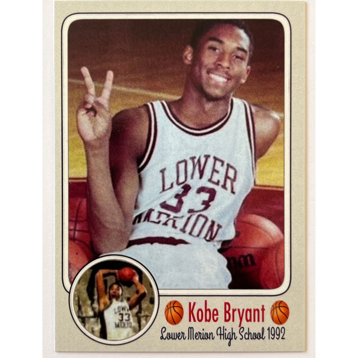 1992 Lower Merion High School Kobe Bryant #33 /1000