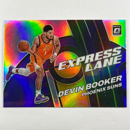 2021-22 Optic Devin Booker Express Lane Holo Prizm