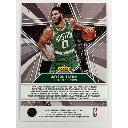 2022-23 Donruss Elite Jayson Tatum Star Status