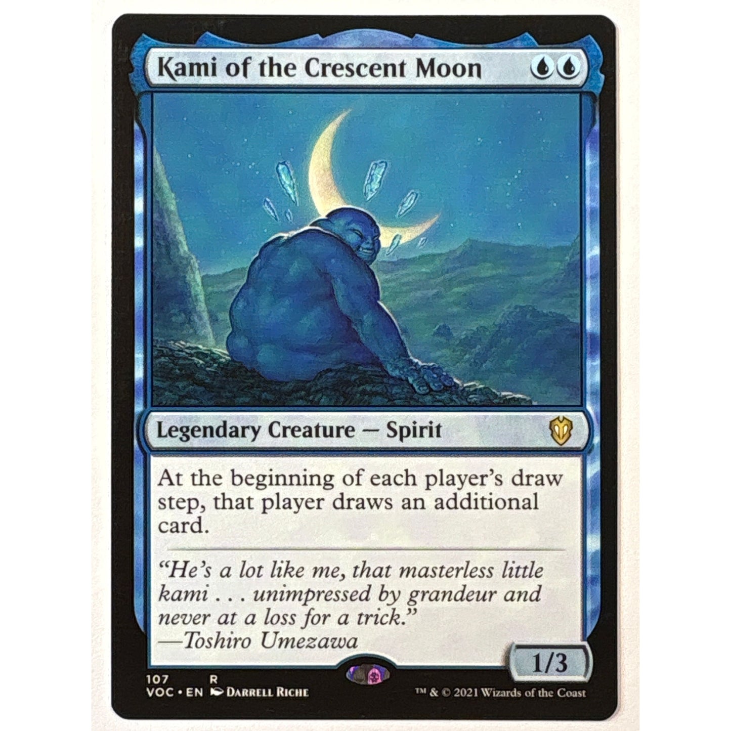 Kami of the Crescent Moon Non-Foil Rare 107 | Local Legends Cards & Collectibles