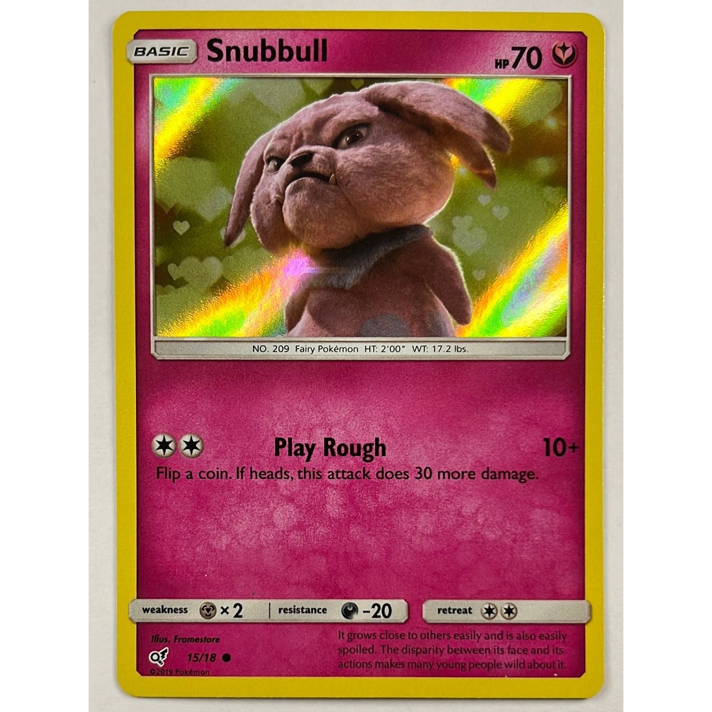 Snubbull Holo Common 15/18 | Local Legends Cards & Collectibles