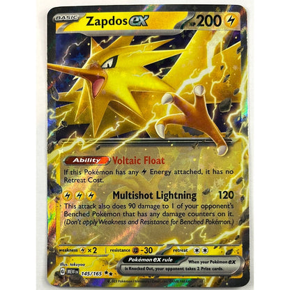 Zapdos EX Double Rare 145/165 | Local Legends Cards & Collectibles