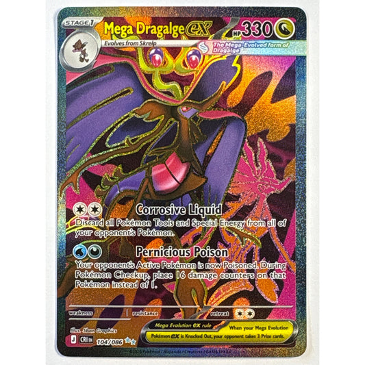Mega Dragalge ex Holo Ultra Rare 104/086 | Local Legends Cards & Collectibles