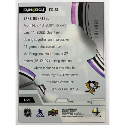 2021-22 Synergy Jake Guentzel Exceptional Stars /899