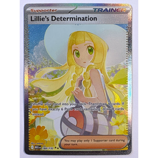 Lillie’s Determination Holo Special Illustration Rare 184/132