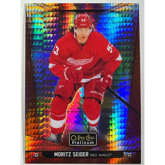 2024-25 O-Pee-Chee Platinum Moritz Seider Red Prism /199