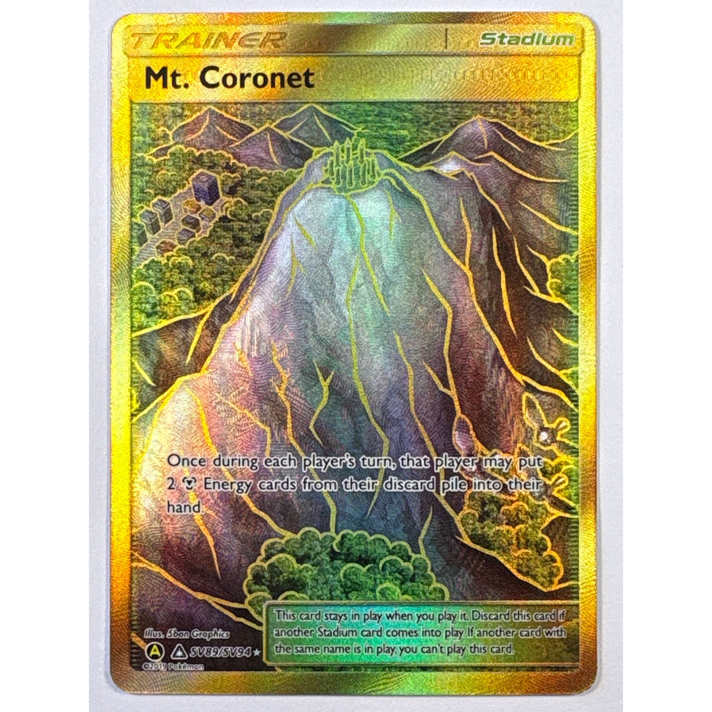 Mt. Coronet Holo Gold Shiny Vault SV89/SV94