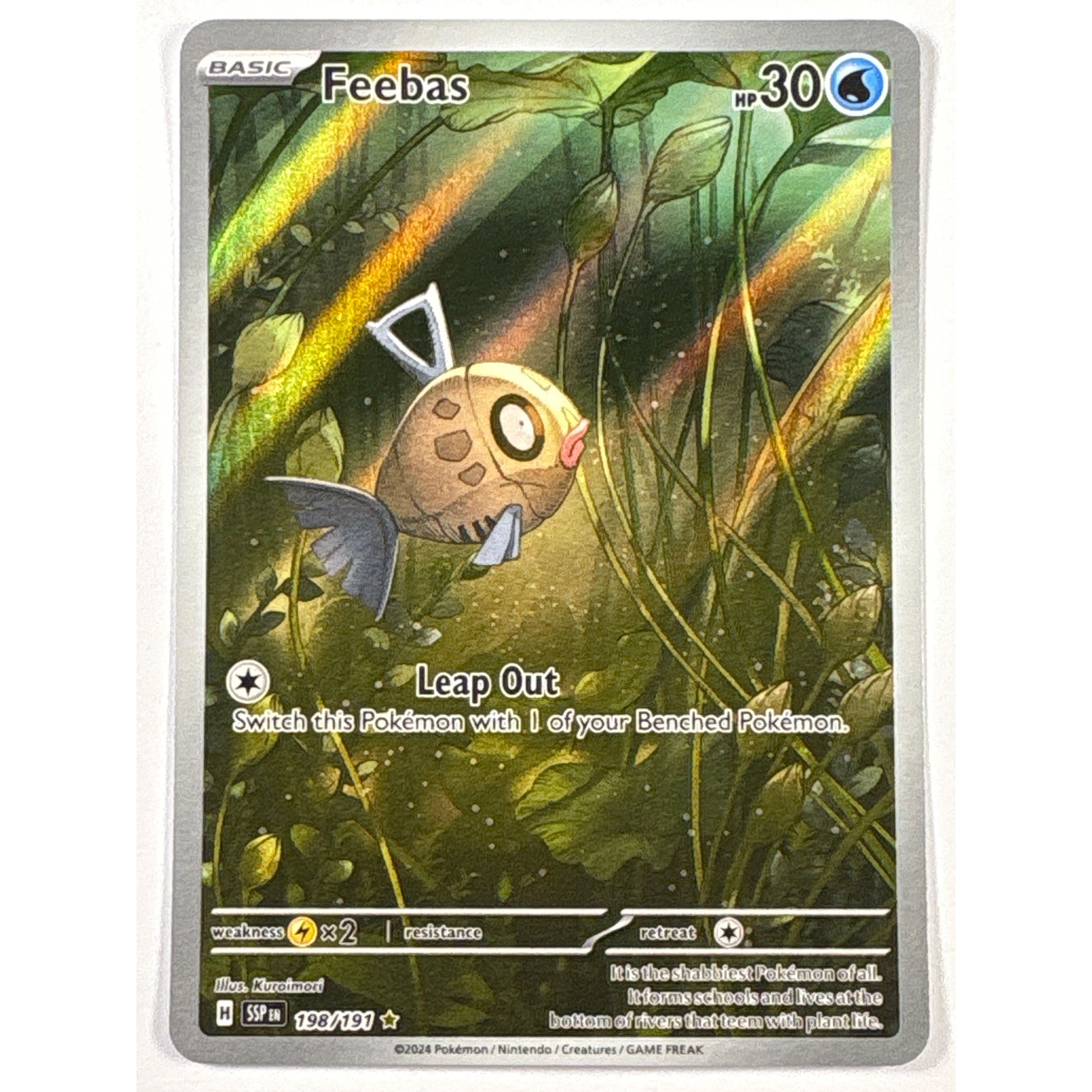Feebas Holo Illustration Rare 198/191 | Local Legends Cards & Collectibles