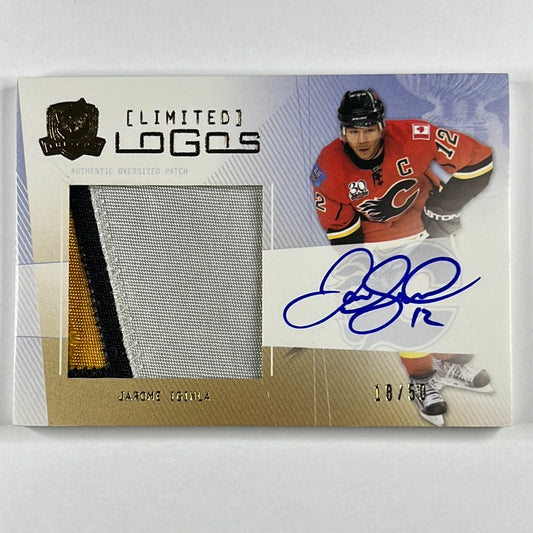 2009-10 The Cup Jarome Iginla Limited Logos Patch Auto /50