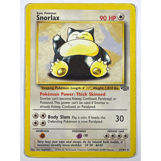 Snorlax Non Holo Rare 27/64