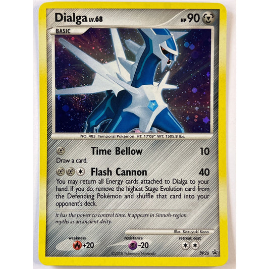 Dialga Lv. 68 W/Swirl Holo Black Star Promo DP26