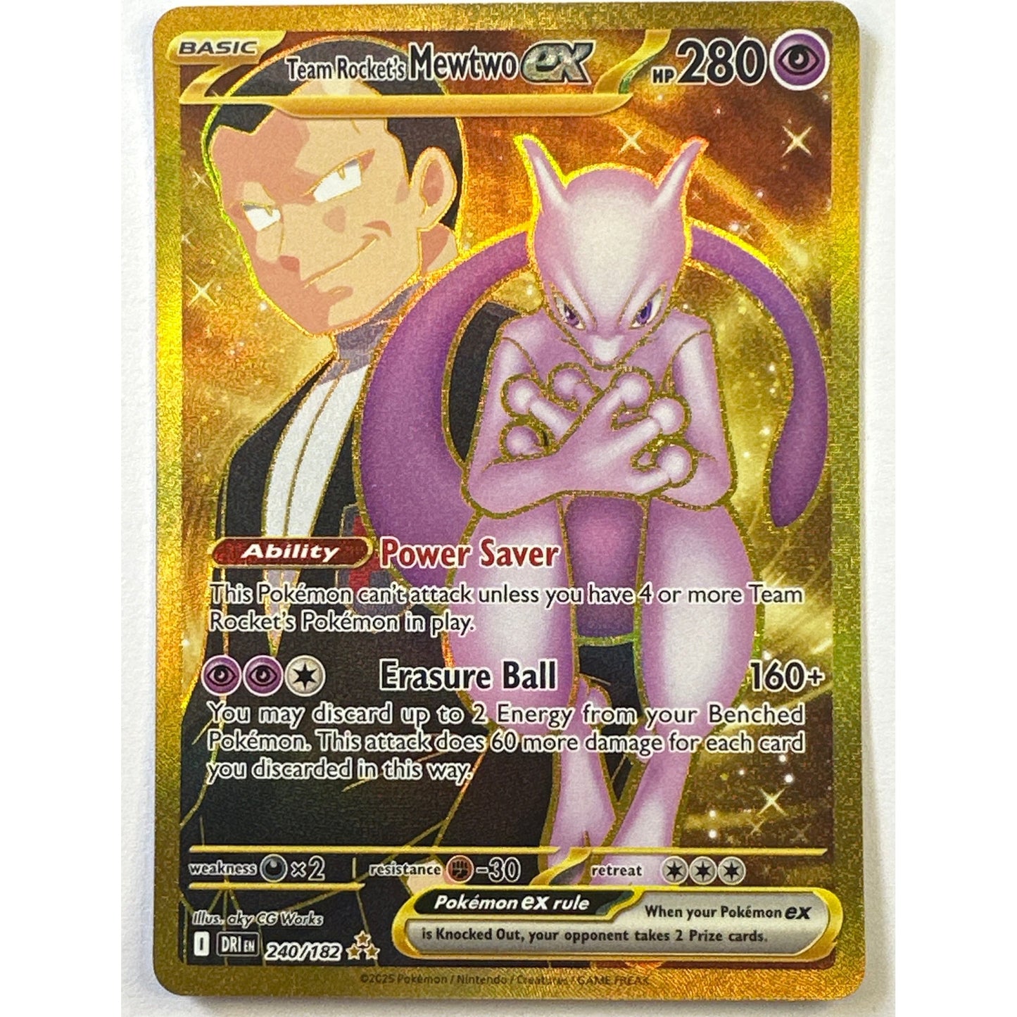 Team Rocket’s Mewtwo EX Hyper Rare 240/182