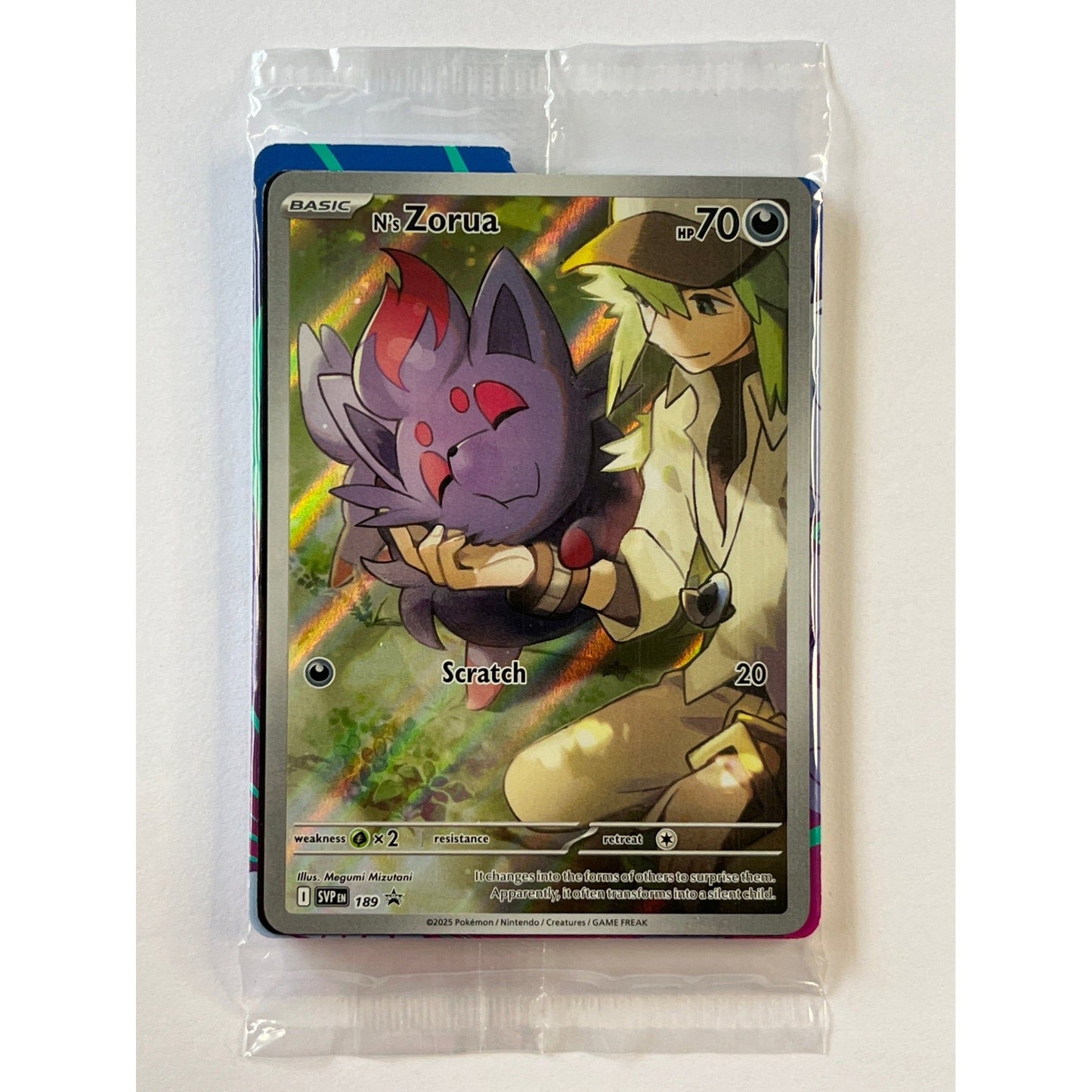 N’s Zorua Holo Black Star Promo 189