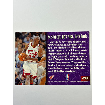 1995 Topps Stadium Club Michael Jordan Members Only SP
