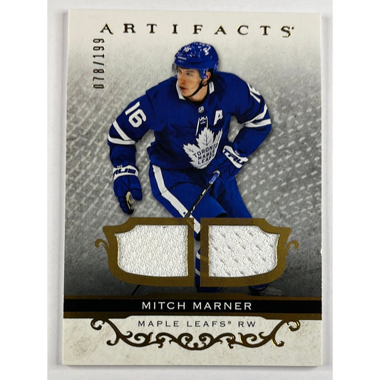 2021-22 Artifacts Mitch Marner Gold Dual Jersey Patch /199