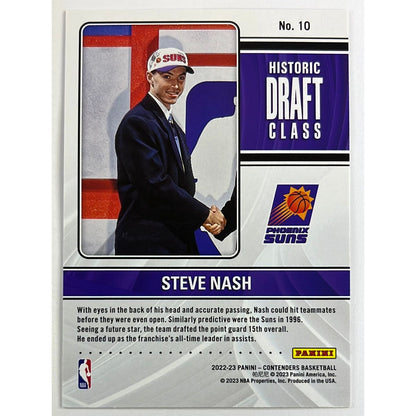 2022-23 Contenders Steve Nash Historic Draft Class