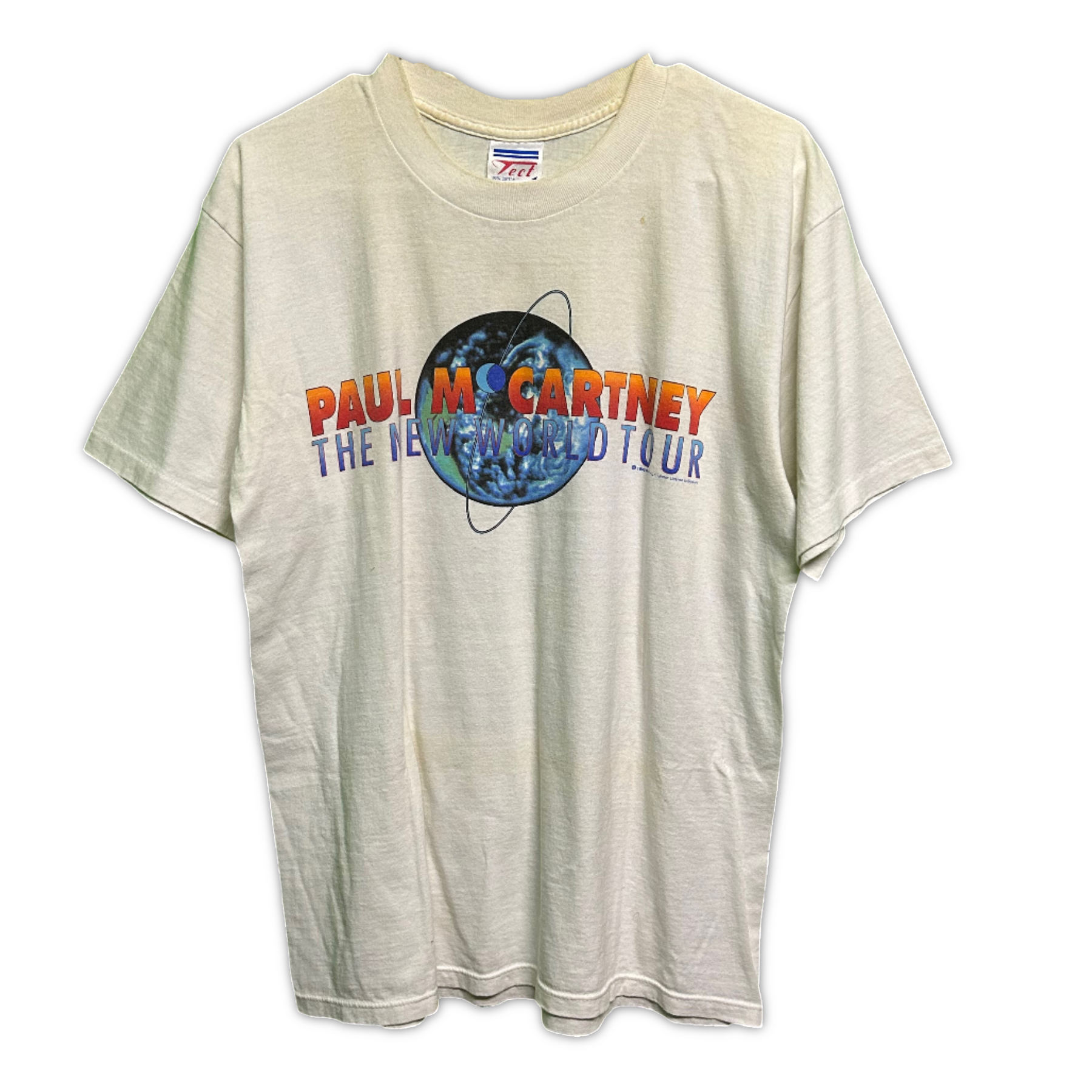 Official Paul McCartney 1993 ‘The New World’ Tour Shirt LG | Local Legends Cards & Collectibles