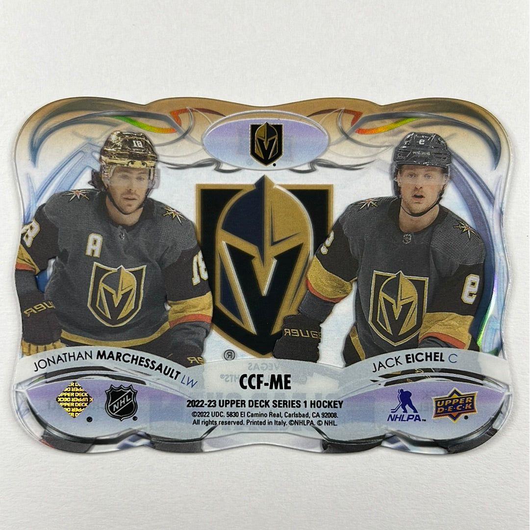 2022-23 Upper Deck Vegas Golden Knights Eichel / Marchessault Clear Cut Foundations